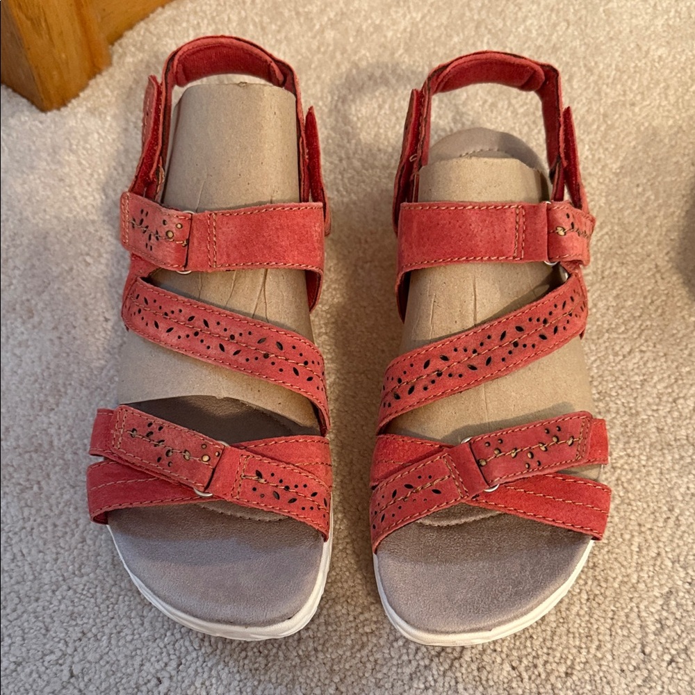 Earth Origins Red Strappy Sandals